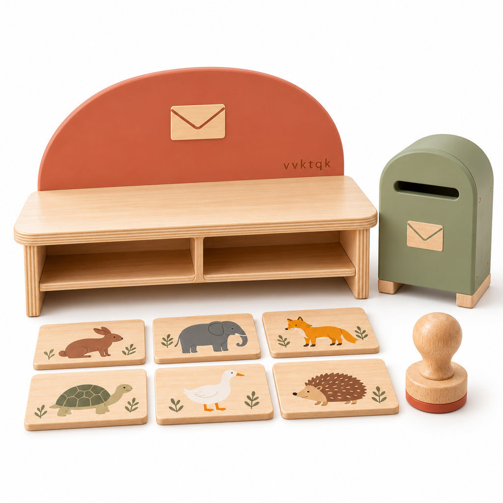 Complete vvktqk Little Post Office Sorting Station set on a clean studio background.